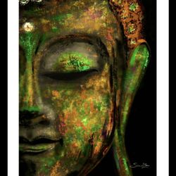 Buddha Original Art Printed Canvas 