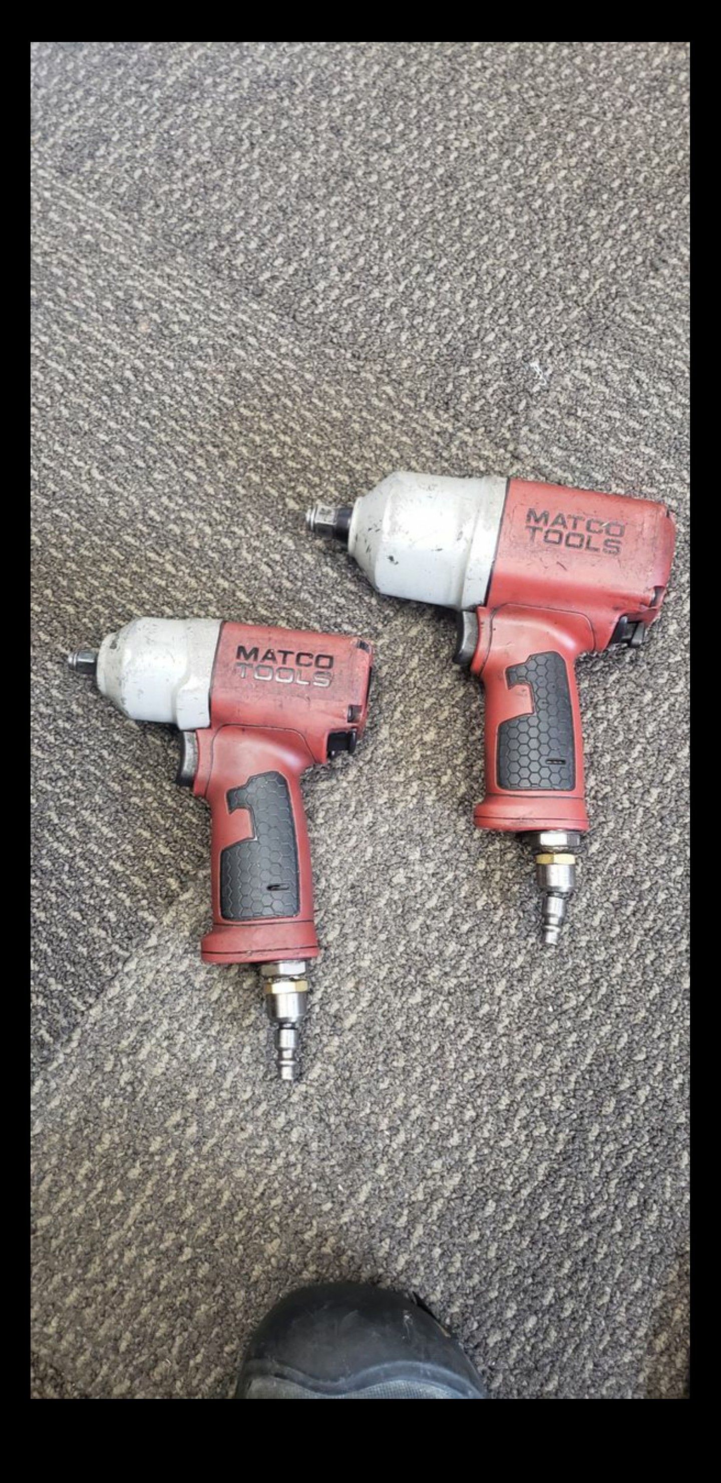 Matco Tools 1/2, 3/8dr impact air guns wrenches