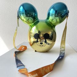 DISNEY PARKS  Disneyland MICKEY MOUSE HEAD BALLOON POPCORN SOUVENIR BUCKET EXCELLENT COND