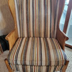 Vintage Queen Anne Highback Chair