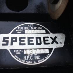 Speedex Key Machine