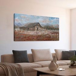 Canvas Wall Art Decor Canvas Wall Art For Living Room Vintage Wall Art Landscape Nature Wall Art Prints Rustic Farmhouse Wall Art Decor Canvas Art Wor