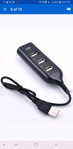 USB 2.0 Hi-Speed 4-Ports Splitter Hub Adapter For PC Computer Notebook Phone