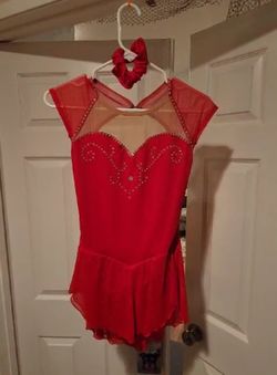 Red Figure Skating Dress For Competition