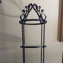 VINTAGE ETAGERE WROUGHT IRON