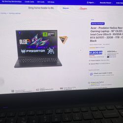 Predator PHN16S-71Windows 11 Gaming Laptop Intel(R) Core(TM) Ultra 9 275HX (2.70 GHz)Nvidia GeForce Rtx