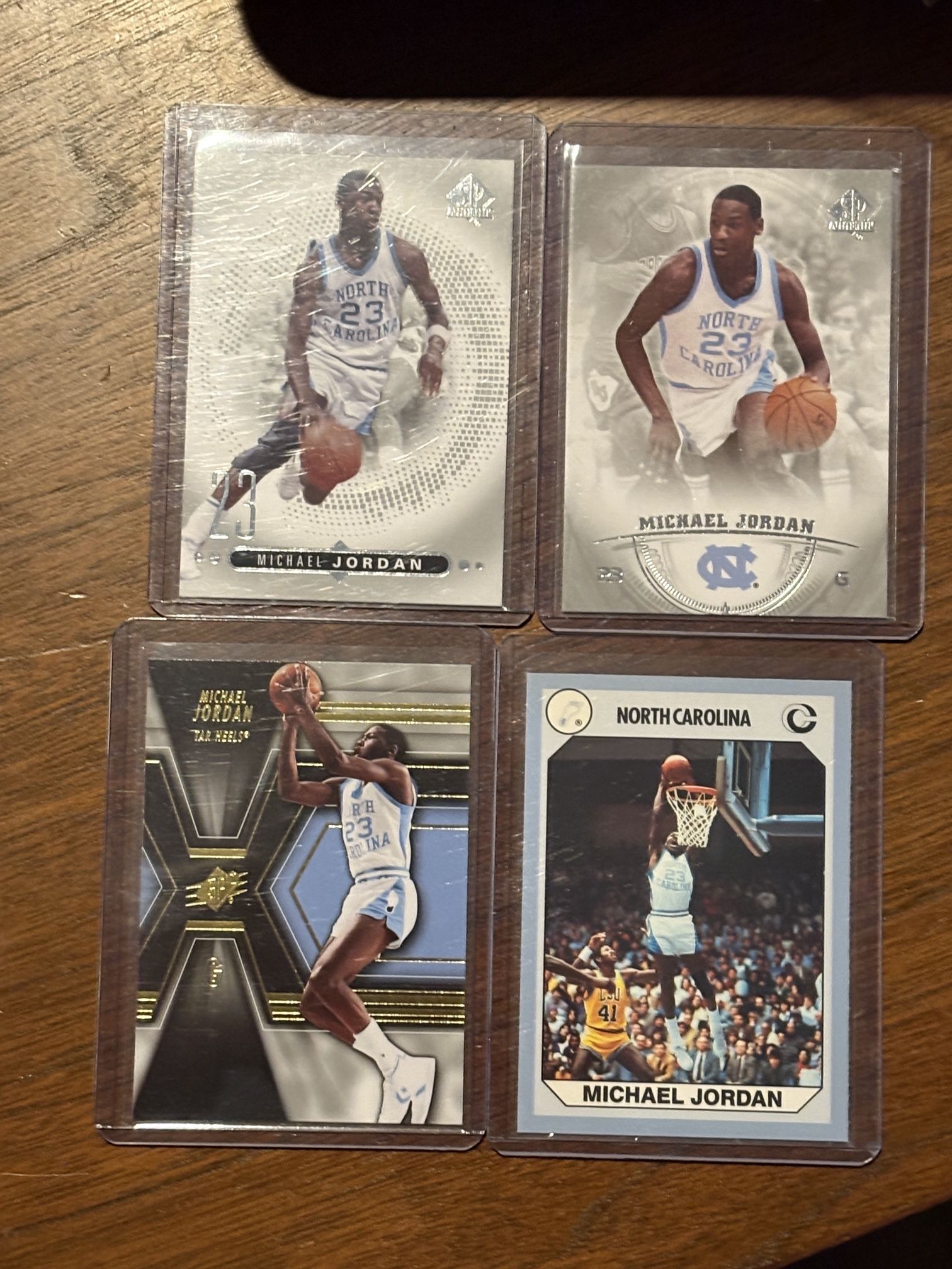 Jordan North Carolina Cards Mint Lot Of 4