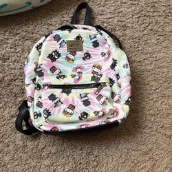 Sanrio Hello Kitty x Naruto Shippuden Allover Print Anime Mini Backpack