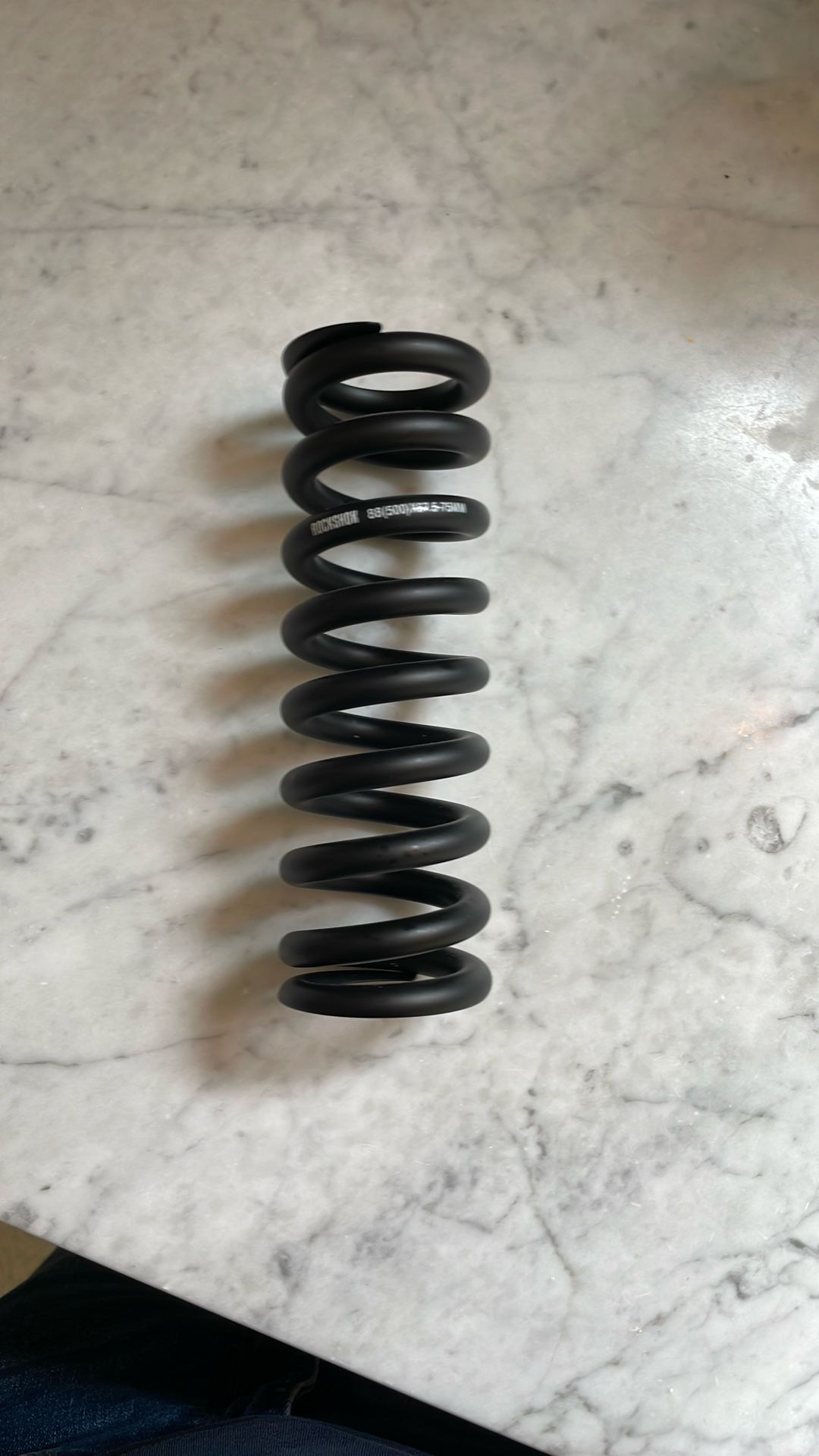 NEW RockShox 174mm length 500 lb 67.5-75mm stroke Mountain Bike Rear Shock Coil - Matte black