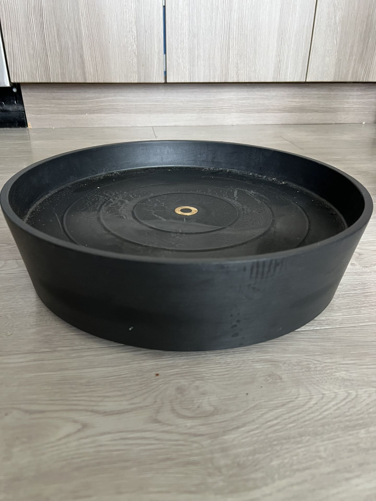 Ecopots Recycled Plastic Round Flower Pot Planter Saucer with Wheels