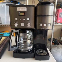 Cuisinart Coffee maker + K-cup single-serve brewer
