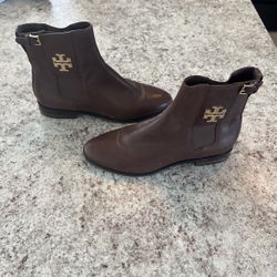 Tory Burch Low Cut Boots, Brown 