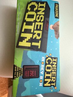 Retro Arcade Insert Coin Piggy Bank | Coin Bank Money Saver for Adults and Kids