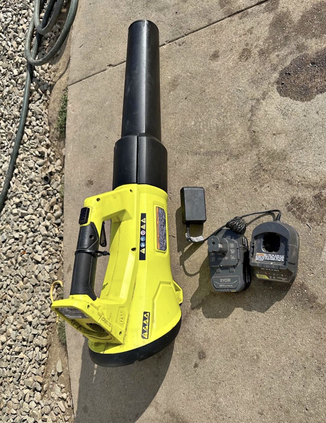 blower ryobi battery and charger