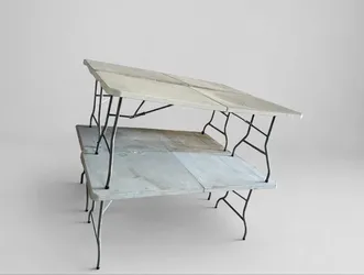 4 Used 30"x72" White Folding Tables - $35 for All