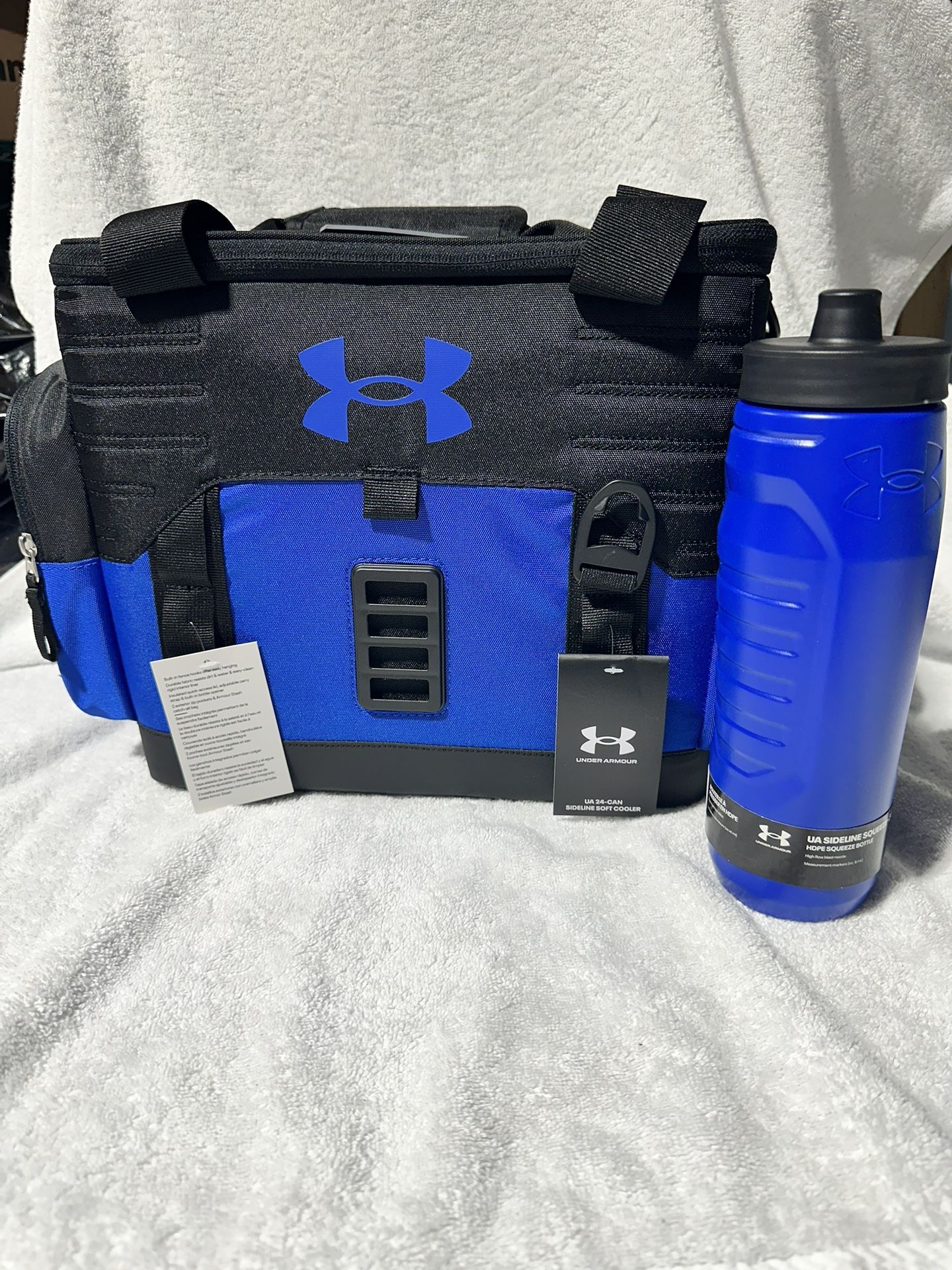 Under Armour 24 Can Cooler & 32oz Squeeze Bottle