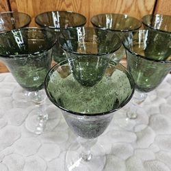 ARLAND IRIS SAGE WATER GOBLETS - SET OF 8