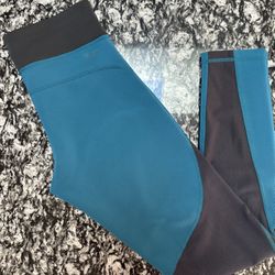 Adidas Blue and Black Leggings