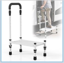 Adjustable Car Step Stool with Handle for Truck, RV & SUV