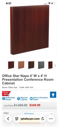 Office Star Napa Conference Room Presentation Cabinet