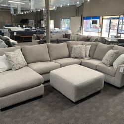 New Tan Beige Sectional Couch 