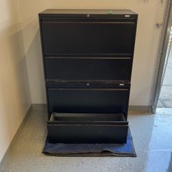 x2  ULINE 2 Drawer Filing Cabinets 