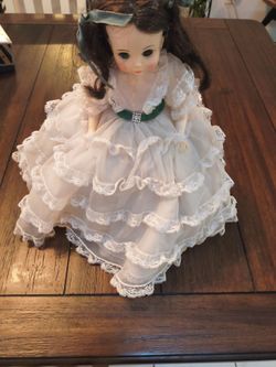 Madame Alexander Scarlett Vintage Collectible Doll in Lace Gown