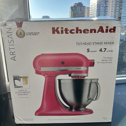 *NEW* BUNDLE: KitchenAid Artisan Stand Mixer, Hibiscus, 5-Qt. w/ Food  Processor & Dicing Attachment for Sale in Jersey City, NJ - OfferUp