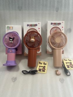 Recharable Fans - Set of 3