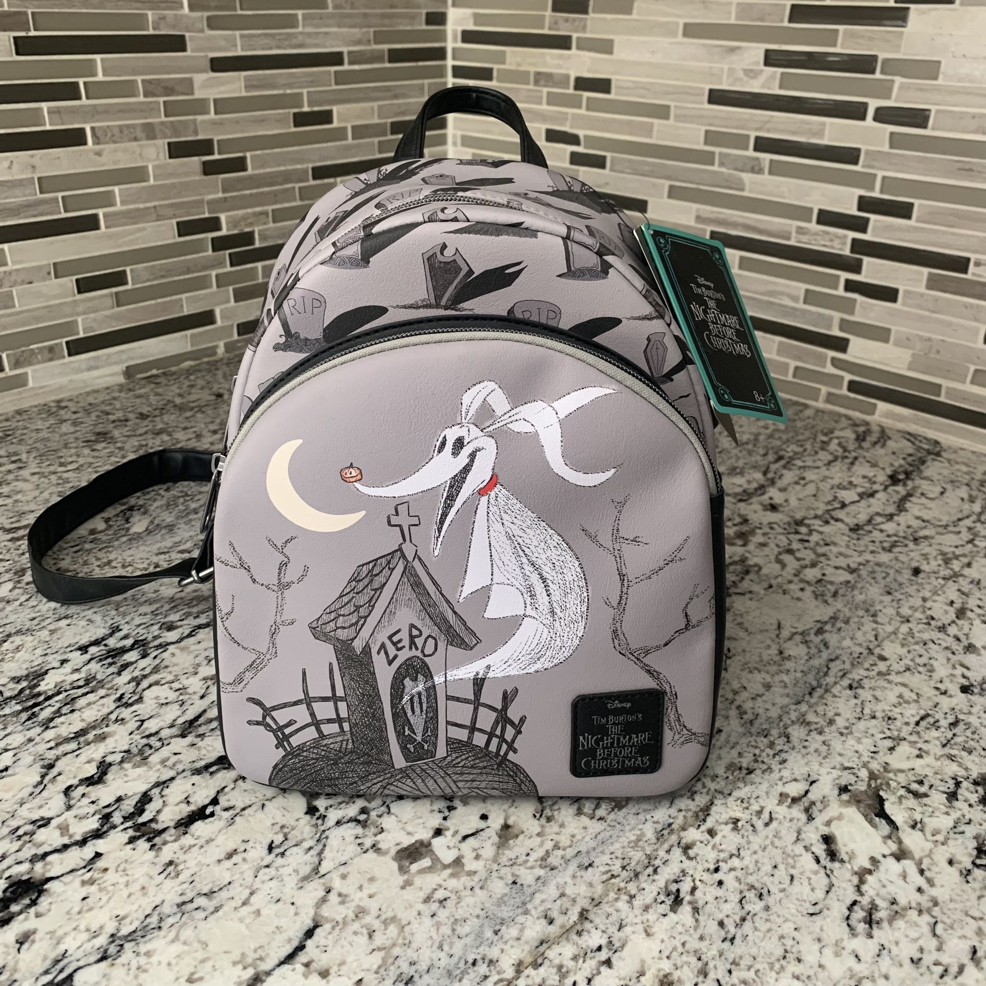 Loungefly Nightmare Before Christmas Zero Exclusive Mini Backpack Halloween Tim Burton