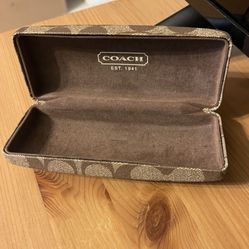 Coach signature eyeglass case