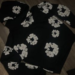 Black & White Denim Tears Hoodie 