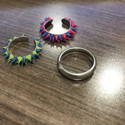 LOT of 3 STERLING TOE RINGS