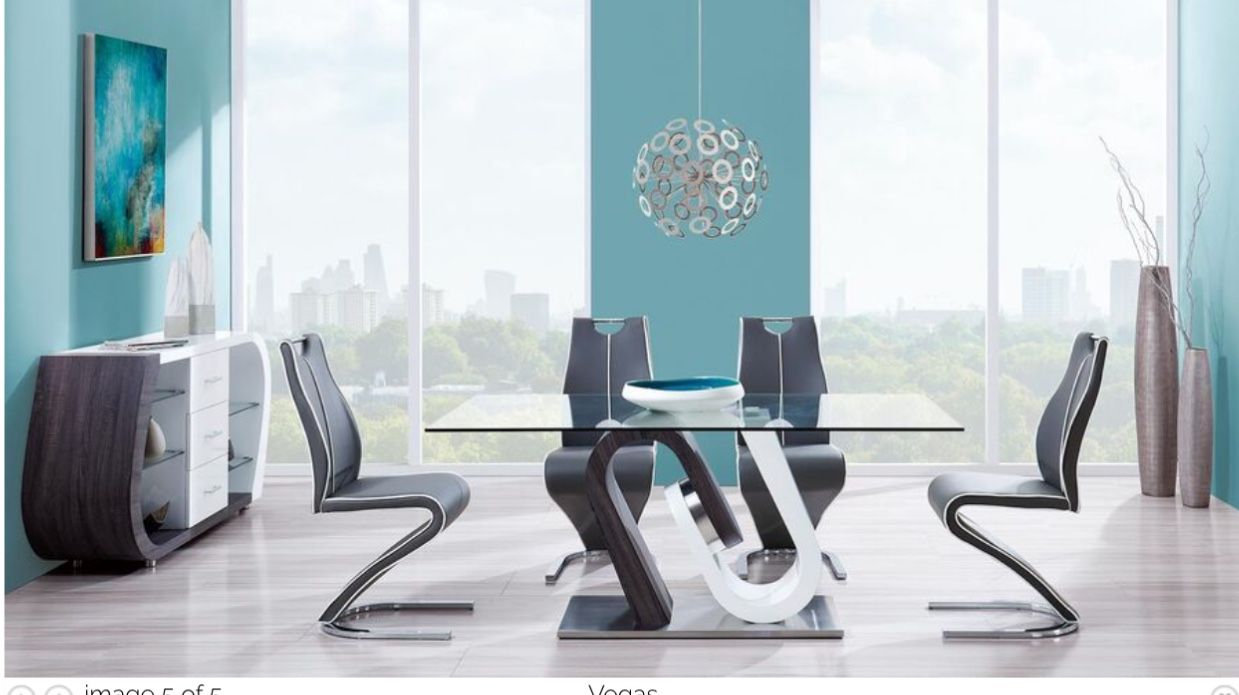  Stylish Glass Top Dining Table & 4 Chairs . Financing Available!!!  