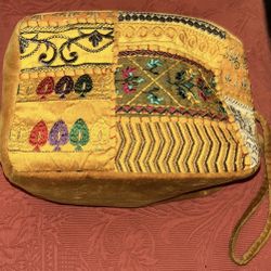 Rahab’s Rope: Embroidered Velvet Bag 