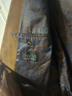“Lauren Ralph Lauren Brown Corduroy Sport Coat Blazer 44L Paisley Lining 100% Cotton”