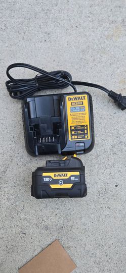 Dewalt 12v Battery oil resistant 5.0 and charger Brand new