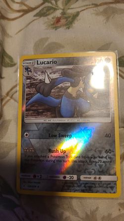 Pokemon Card - Lucario Holographic NM , Sword and Shield Rare Cards - kids toy game Nintendo