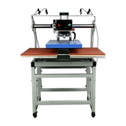 HY-4060-PD2 16x24 Pneumatic Up-Sliding Dual-Platen Heat Press Machine with Infrared Positioning
