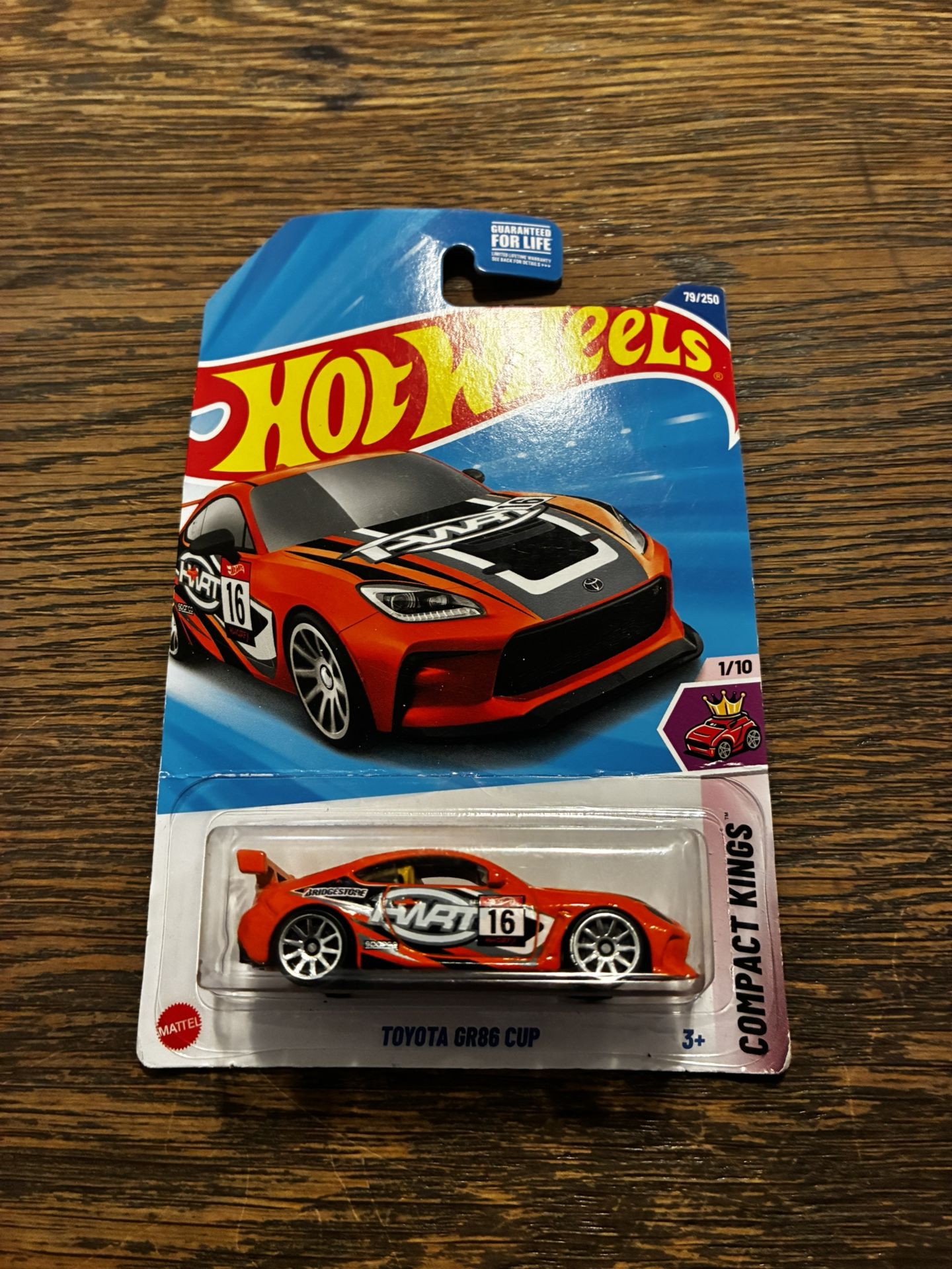 Hot Wheels Toyota Gr86 Cup Hw Compact Kings 1/10 | Color: Orange/White