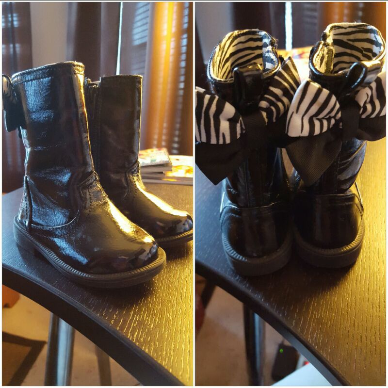 Little Girls Patent Leather Boot