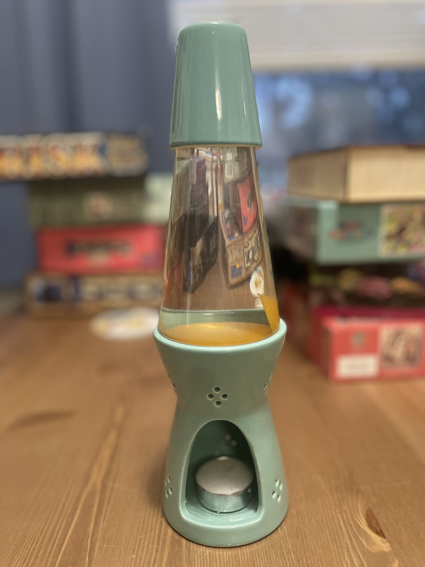 Candle Powered Lava Lamp Unique Gift Calming Relaxing