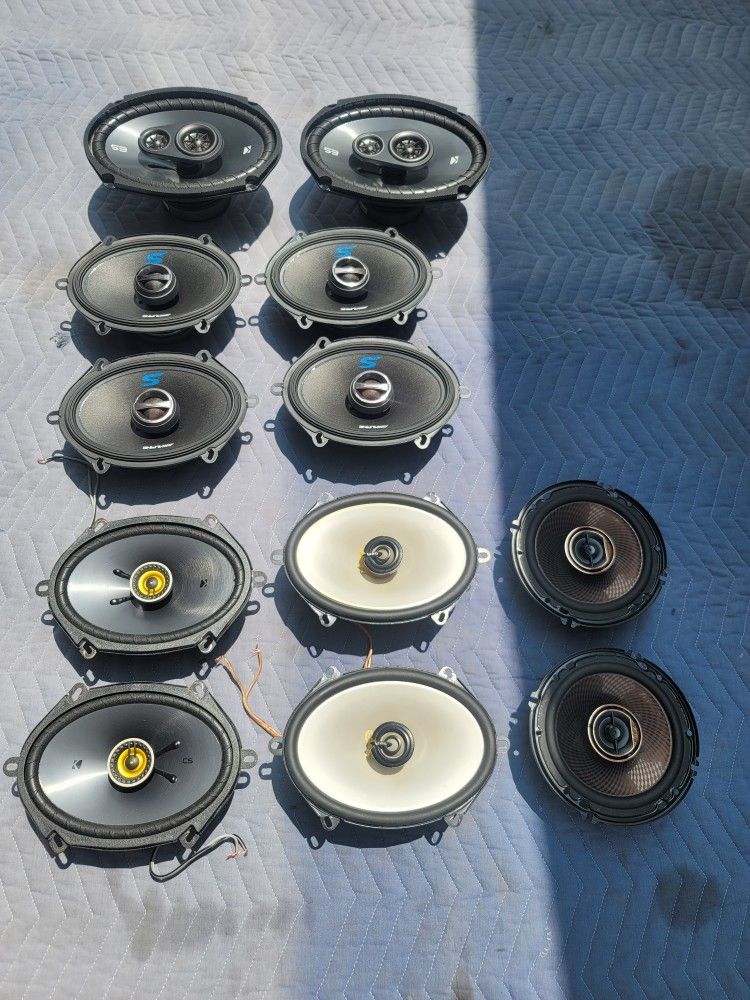 Car Speakers 6x9 5x7 6x8 6.5 Alpine Kicker Kenwood Infinity