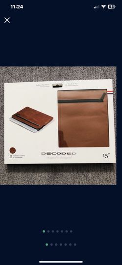 Leather Slim Sleeve 15” MacBook Pro Pro Retina Display Laptop Incase