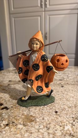 Vintage-Style Halloween Child Figurine