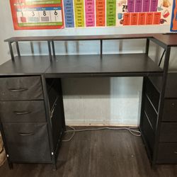 Gaming/computer double desk.