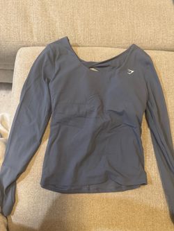 Gym shark gray top and flare legging set