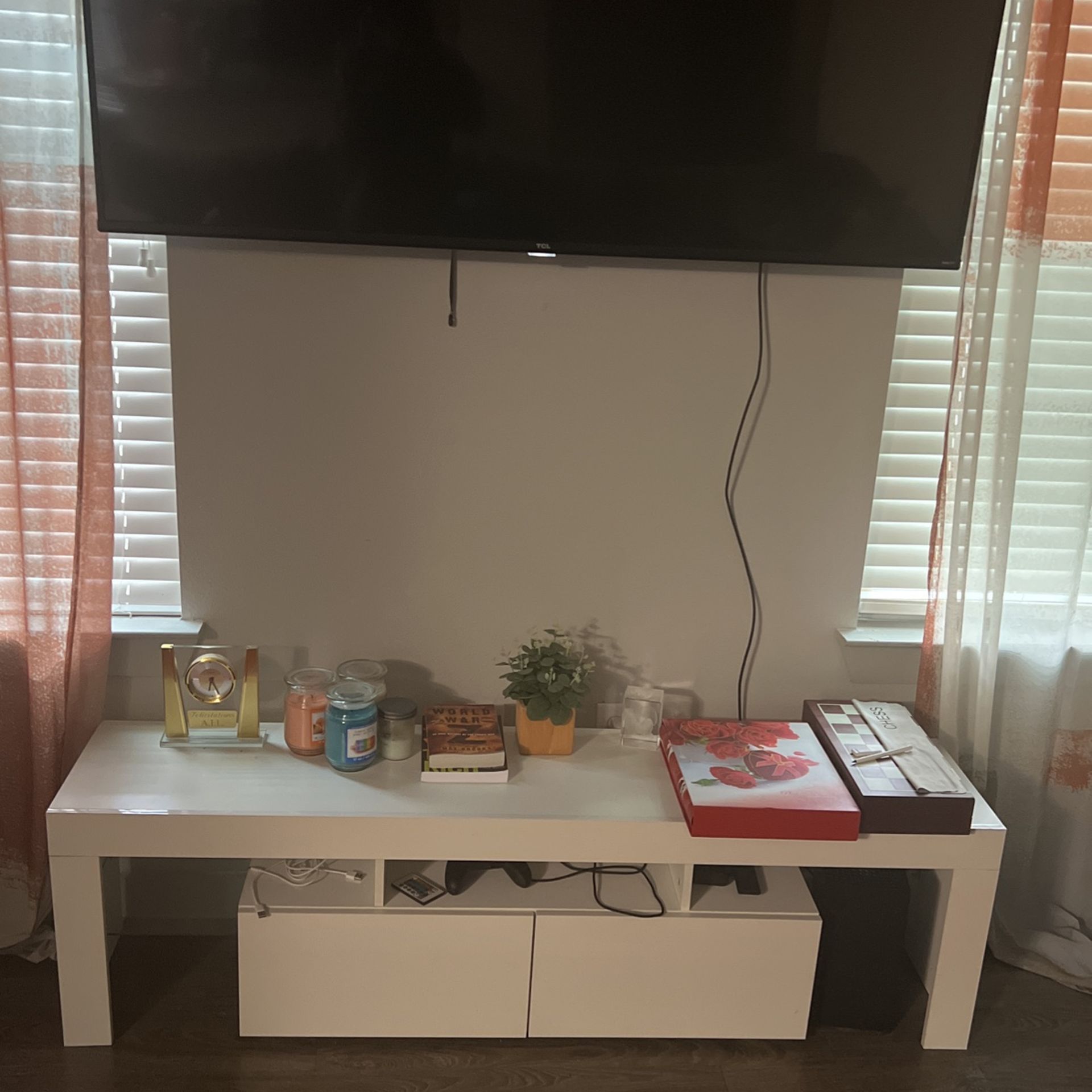 White TV Stand