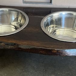 Stand; Dog Bowls (Food & Water) 