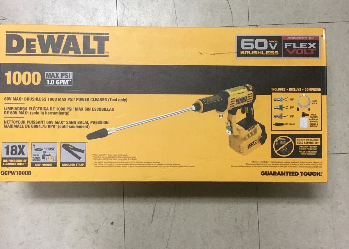 DeWalt 60V Brushless pressure Washer